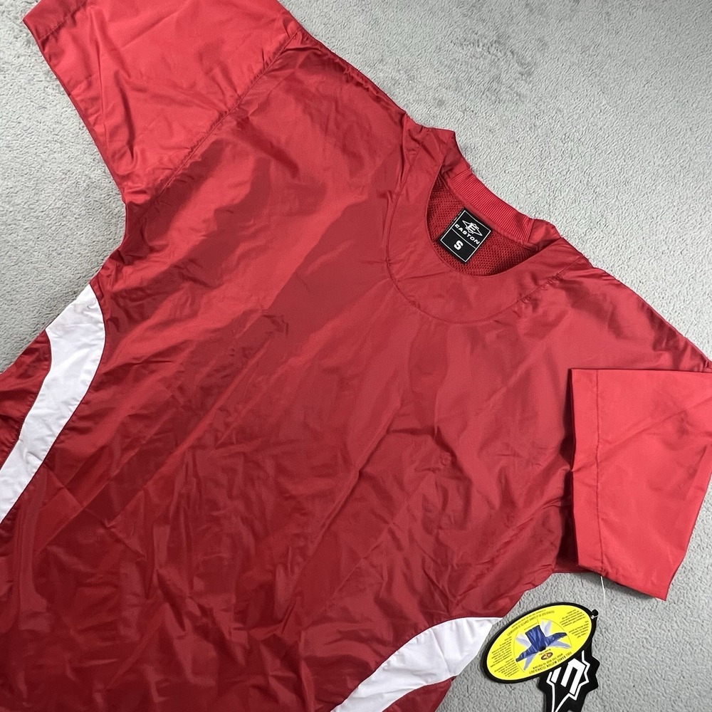Easton Men's Small Short Sleeve Windbreaker Pullover Red Baseball NWT